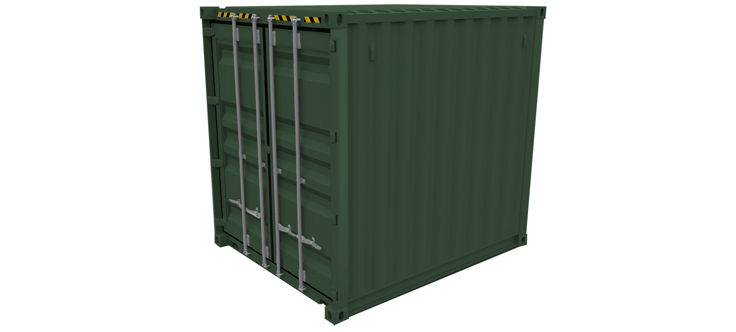 Green Shipping Container